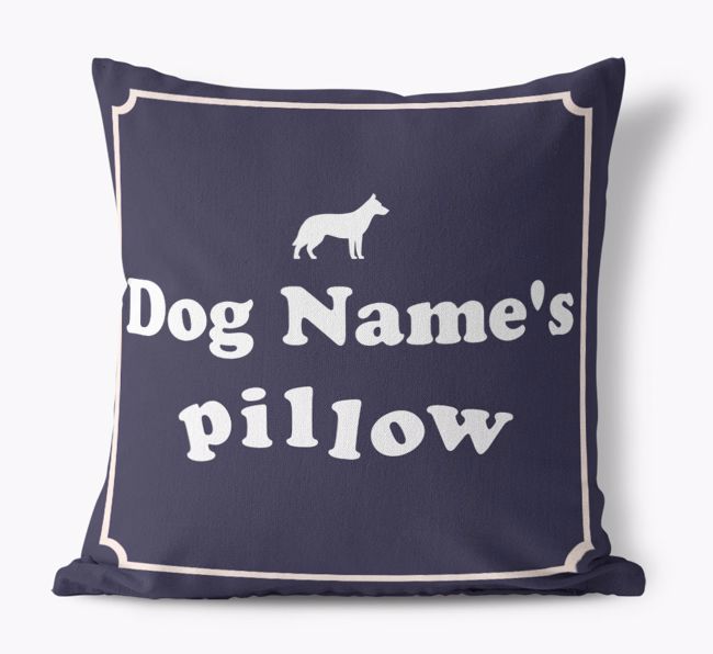 {dogsName}'s Pillow: Personalized {breedFullName} Canvas Pillow